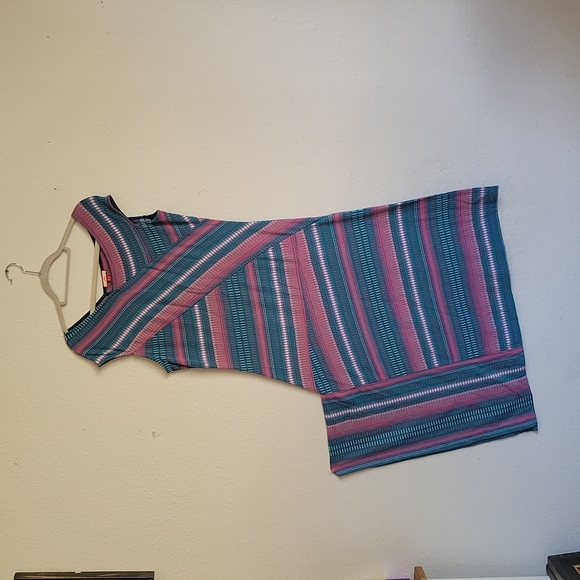 Joe brown maxi dress sleevesles v-neck size UK 16 colors pink purple green - Picture 2 of 16